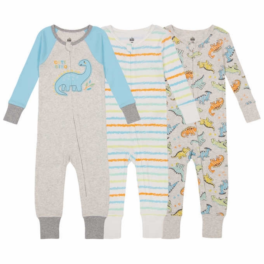Kids Headquarters Kids' 3-pack Cotton Sleeper